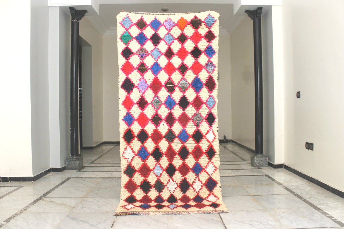 Excited to share the latest addition to my #etsy shop: SALE! Gorgeous Genuine Vintage Boucherouite Rug. Teppish. Rare Find Fast Worldwide Shipping 6'7 x 3' / 202 cm x 91 cm etsy.me/2ETXx5w #housewares #wedding #moroccan #runner #boucherouiterug #boucherouitepil