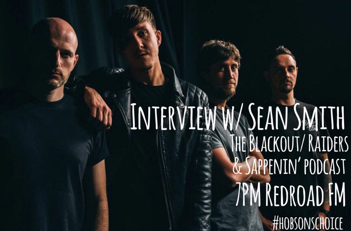 Head over to <a href="/RedroadFM/">Redroad FM</a> tonight from 7PM for #HobsonsChoice where <a href="/SeanSmithSucks/">Sean Smith</a> features talking <a href="/raidersbanduk/">Raiders</a> <a href="/TheBlackout/">The Blackout</a> &amp; <a href="/SappeninPod/">Sappenin’ Podcast</a>! Also have <a href="/standatlantic/">stand atlantic</a> <a href="/musicofjunior/">Junior</a> @BSTNMNR <a href="/saintptrsbrg/">Saint Petersburg</a> <a href="/Japanesehouse/">The Japanese House</a> &amp; more lined up 
102.4 redroadfm.com <a href="/tunein/">TuneIn</a>