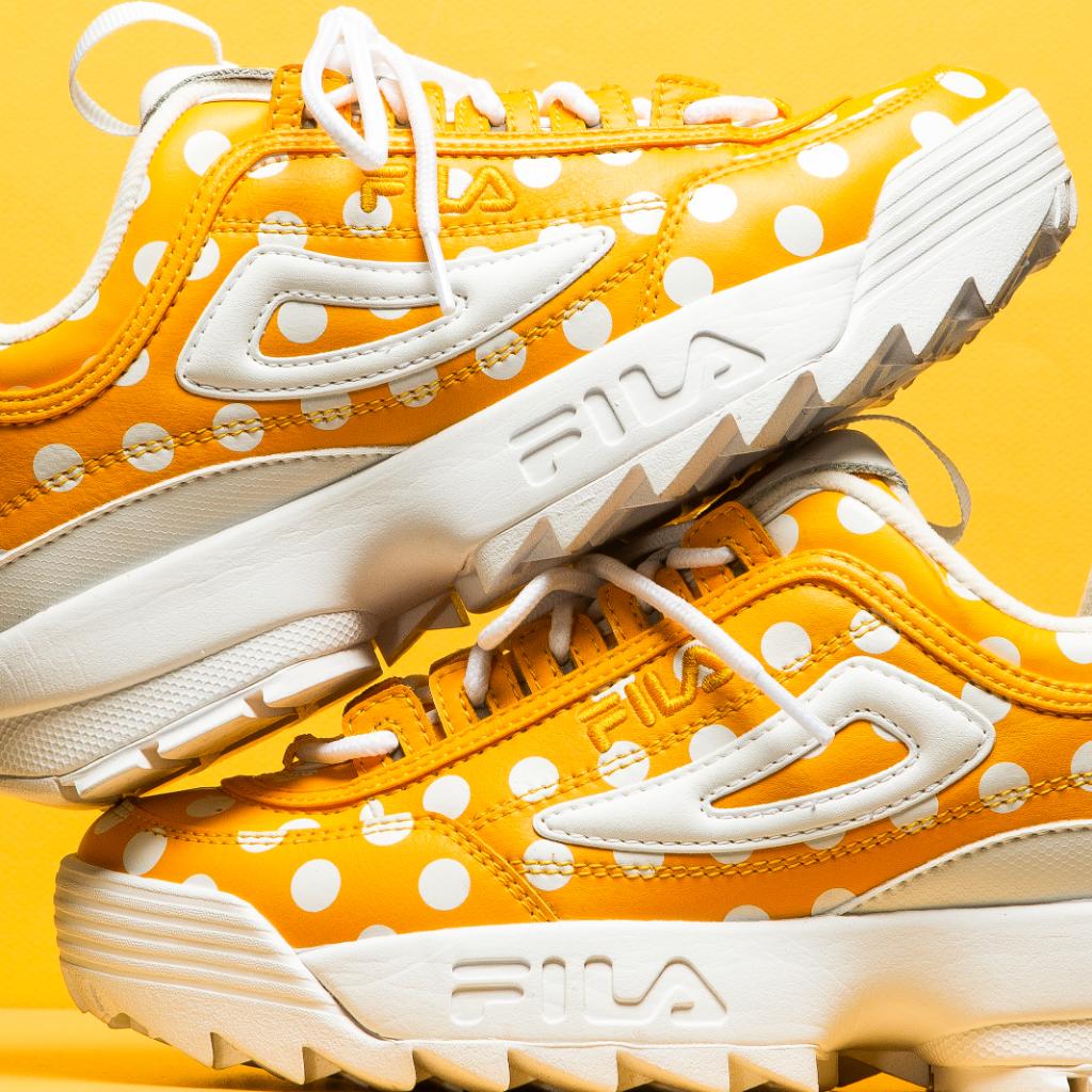 fila polka dot sneakers