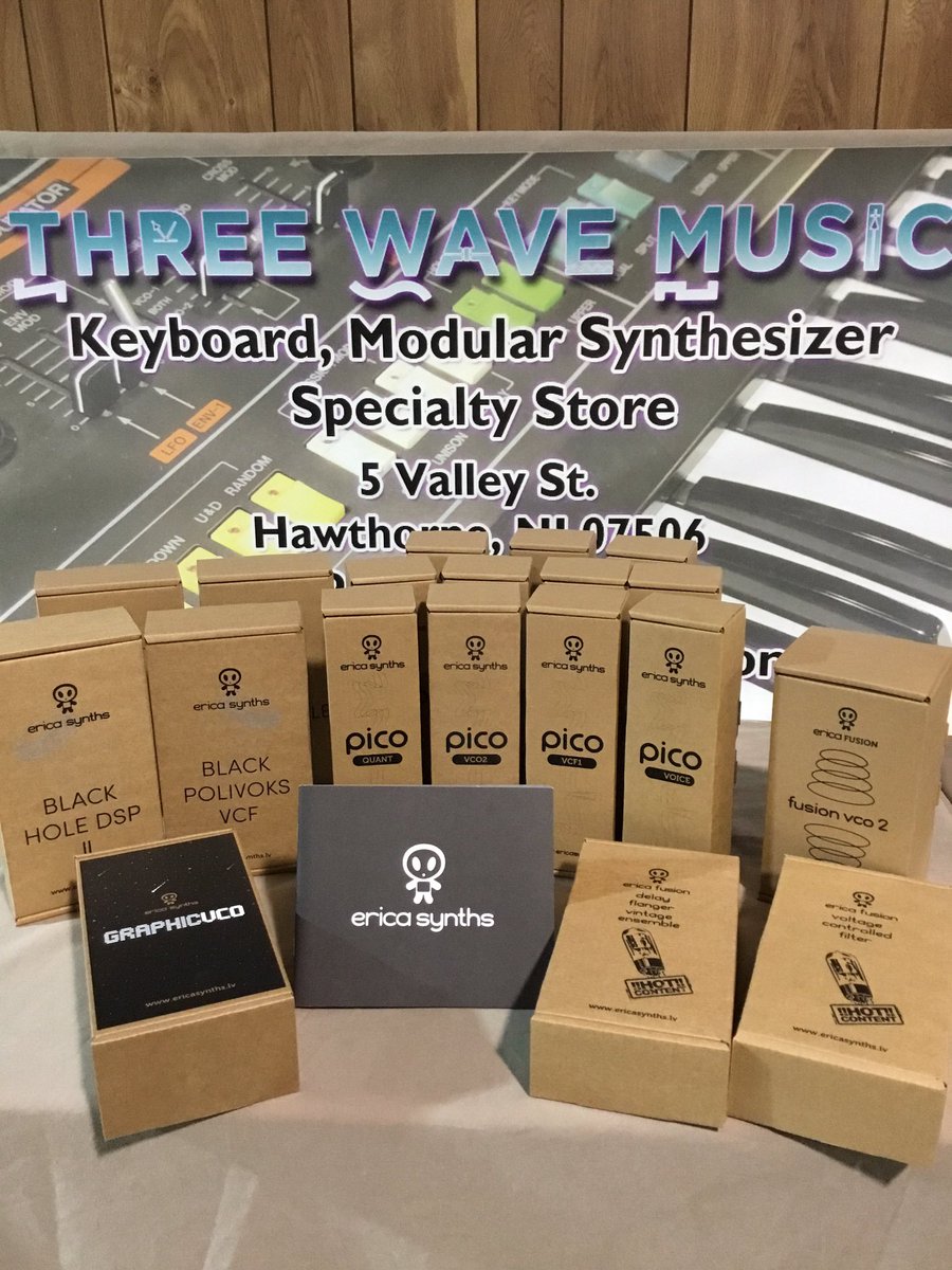 We now carry Erica Synth eurorack modules! Let us know what modules you are most interested in! #ericasynths #eurorackmodular #threewavemusic