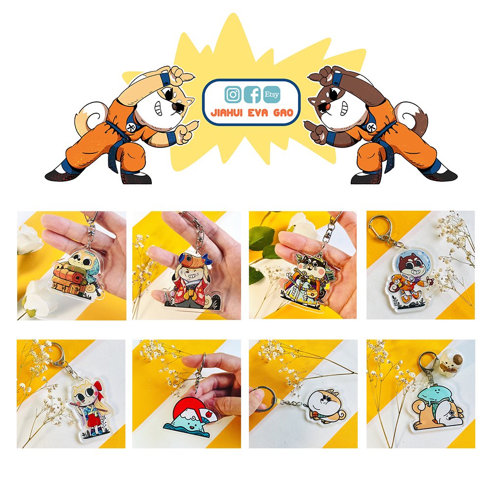 evaKOjiahui's tweet photo. Finally l créât my shop at Etsy!❤️🌟💜welcome to my shop! https://t.co/4z0wr59oSu 

•#etsy #portkeys #design #illustration #art #japane #shibainu #manga #cute #kawaii #柴犬 #fanart #yellow #keychain # 鑰匙扣 #しばいぬ https://t.co/6La0h87ZXa