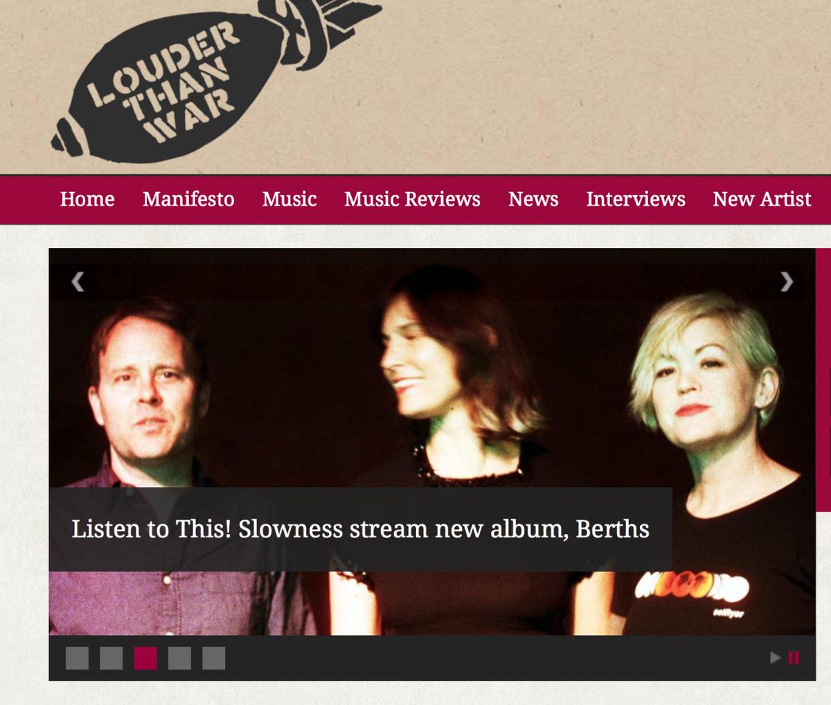 Britain's cutting-edge @LouderThanWar premieres the 'Berths' LP by @SlownessMusic, out Friday via @Schoolkids Records. Thanks to @Hiapop for this feature ~ louderthanwar.com/listen-slownes… Pre-order for the next few days at bit.ly/Slowness_PreOr… #shoegaze #dreampop #musicnews #newmusic