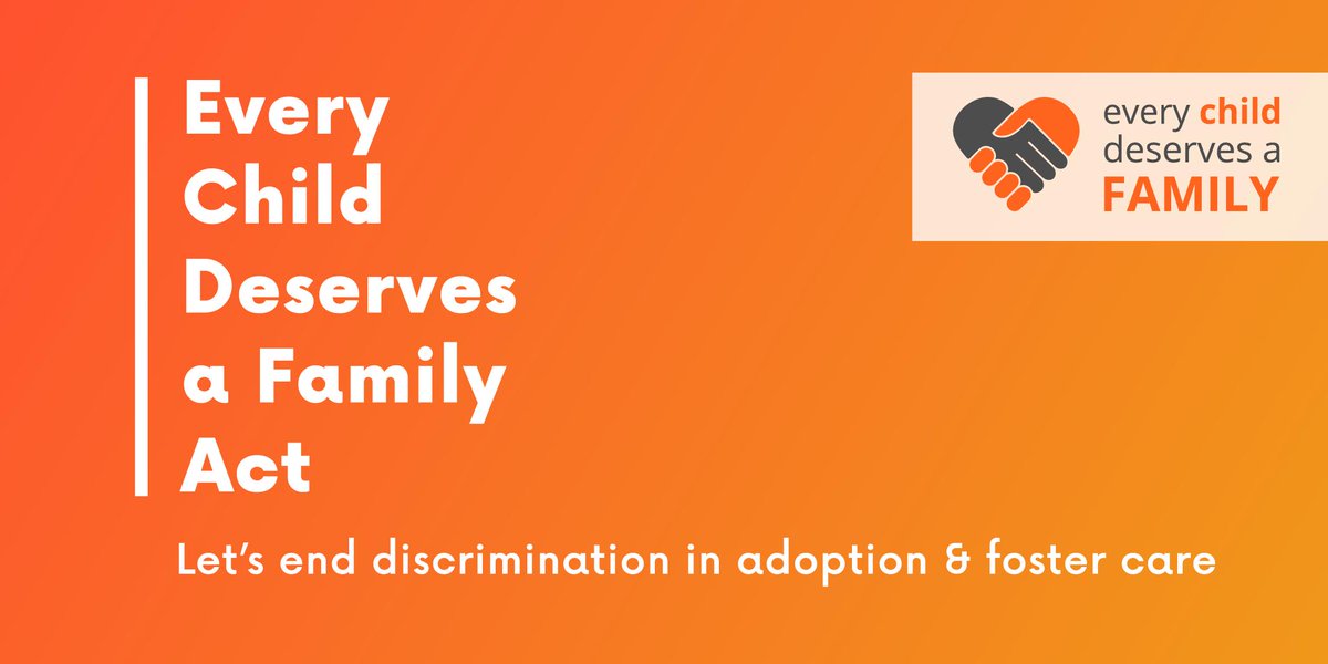 family_equality's tweet photo. BREAKING: @repjohnlewis and @RepJenniffer introduce bipartisan #EveryChildDeservesAFamily Act to end discrimination in #adoption and #fostercare.
Read @family_equality's statement: https://t.co/HeiE9WVhWV https://t.co/4NoQWjpz46