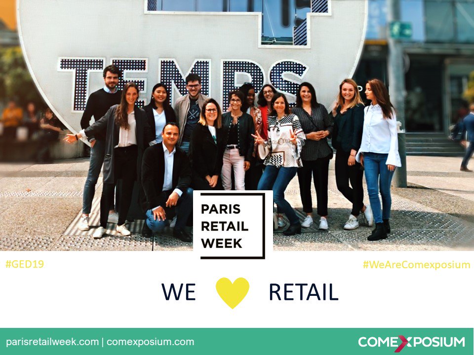 Derrière #ParisRetailWeek, se cache une équipe passionnée et déjà impatiente de vous accueillir les 24, 25 et 26 septembre 🤗<a href="/GED19/">Ged</a> #wearecomexposium <a href="/comexposium/">Comexposium</a>