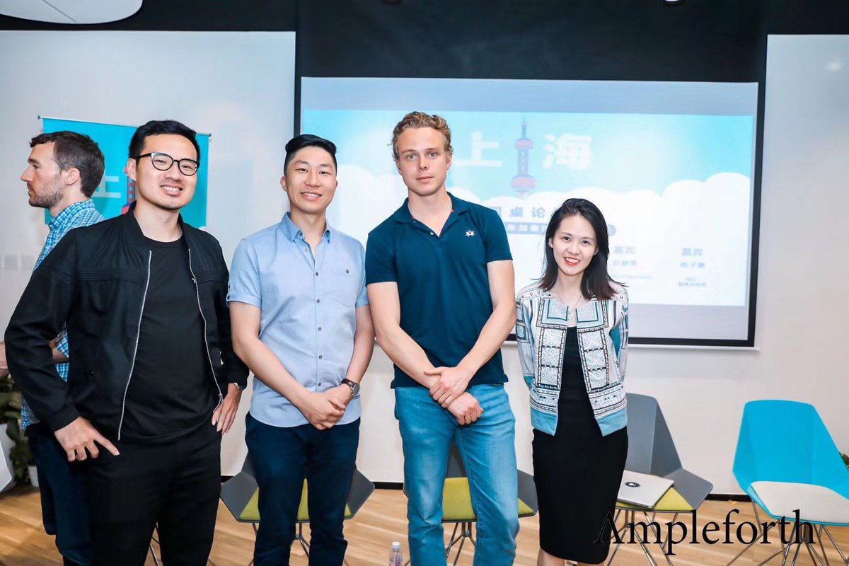 AmpleforthOrg's tweet photo. The Ampleforth and Tokinex @ethfinex teams touring China this week!
✅ Beijing
✅ Shanghai
@richy_qiao and @Henry_Child front and center!
$AMPL #amples #ampleforth #tokinex https://t.co/j0O5FaTnGY