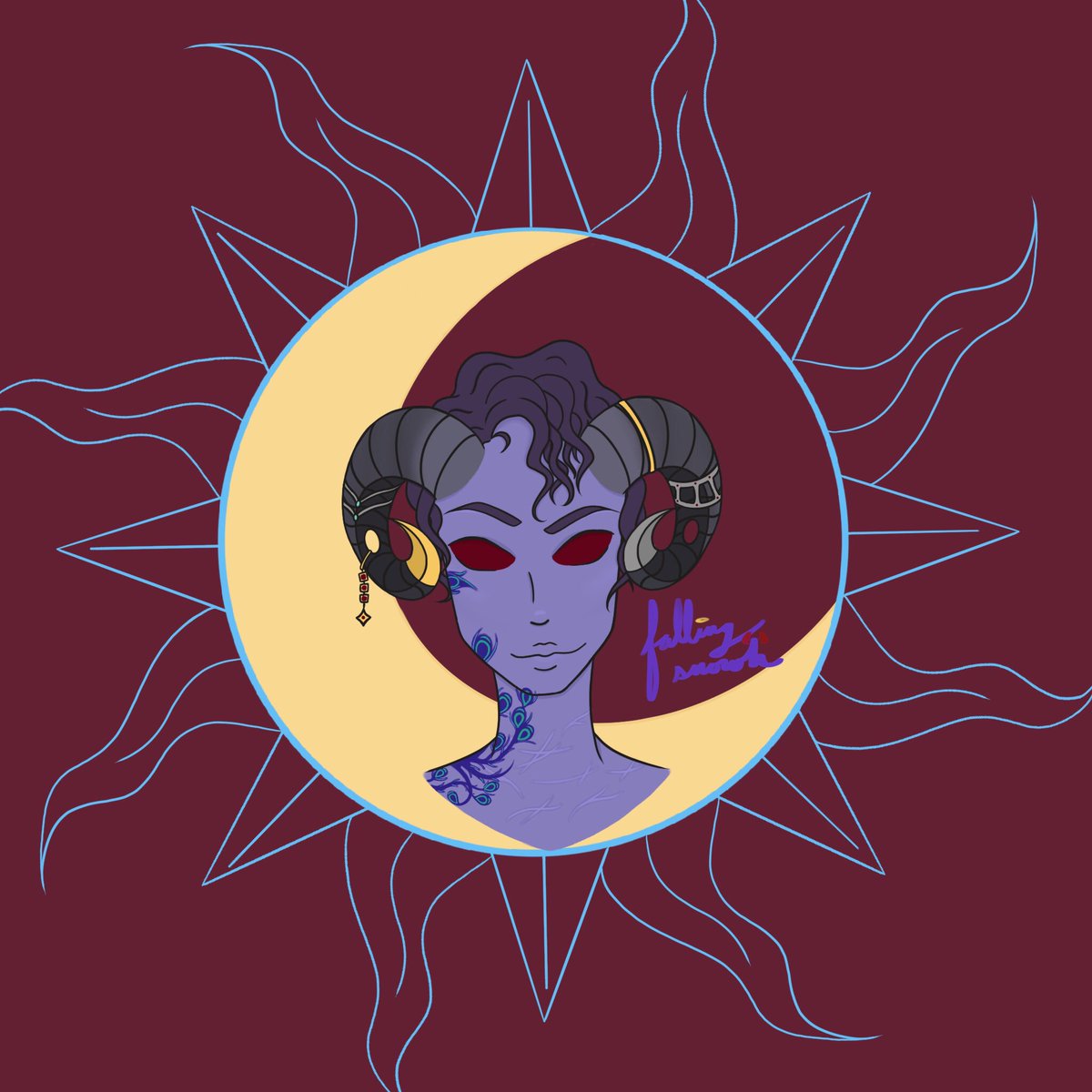 FallingSnowh's tweet image. Mollymauk Tealeaf from the Mighty Nein @CriticalRole @executivegoth @TalksMachina #CriticalRole #mollymauk #fanart #CriticalRoleArt