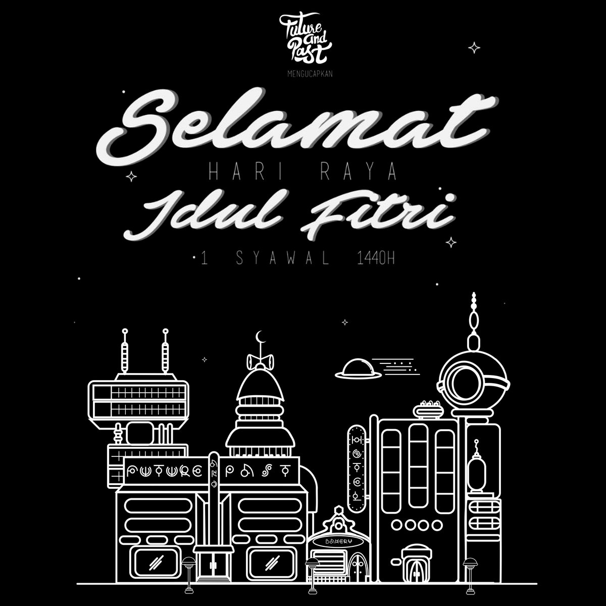 MAY THIS SPECIAL DAY BRING PEACE, HAPPINESS, AND PROSPERITY TO EVERYONE!
EID MUBARAK!!
.
.
.
#futureandpast #fapinc #ramadan2019 #idulfitri2019 #clothingbrand #localclothing #localbrand #localclothingbrand #localpride  #indonesia #Malang