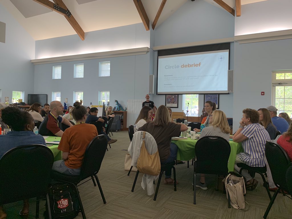 Todd Dickson sharing about Valor's Compass Model to Summer Teachers Institute this morning! <a href="/valorcollegiate/">Valor Collegiate</a> #STInstitute2019