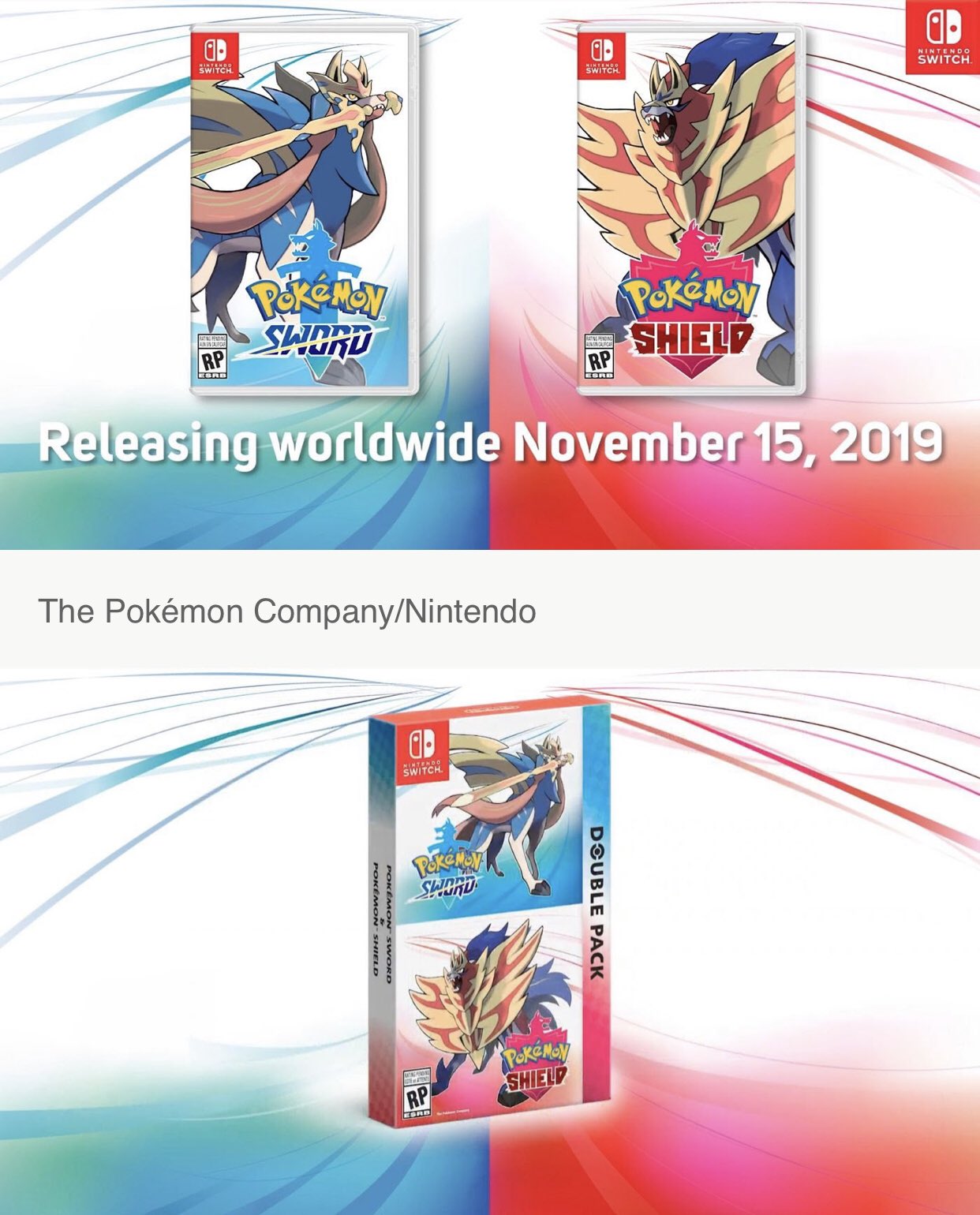 Pokémon Sword and Pokémon Shield boxart for Nintendo Switch on Paul Gale Network!