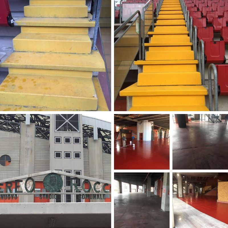 ZanuttaCasa's tweet photo. #Calcio #Trieste #Campionati #europei #Under21,: siamo fieri di aver portato la nostra esperienza nel mondo del colore per far risplendere lo stadio Nereo Rocco! #zanutta #unacasadavivere @CapArreghini #rapidmix #Kerakoll #fornacicalcegrigolin #CentroColoreTrieste #Pittini https://t.co/3czR2Q1c2v