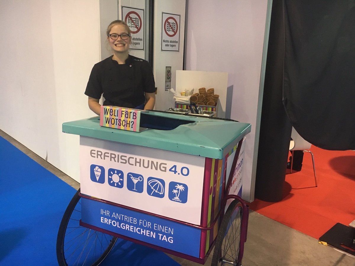 Eine kleine Erfrischung an der <a href="/auto_elect/">automation&electro</a> gefällig? Kommen Sie auf unseren Stand E09 in der Halle 5 und geniessen Sie eine leckere Glace.