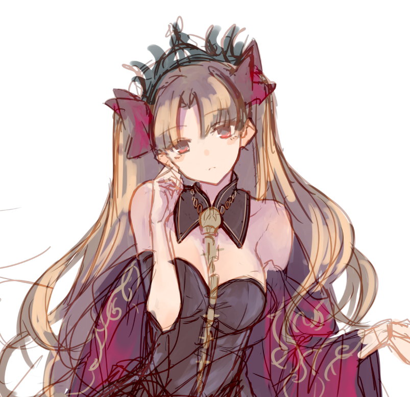 エレシュキガル(Fate) 「ぽわぽわ女神を描きたい✍️? 」|たきのイラスト