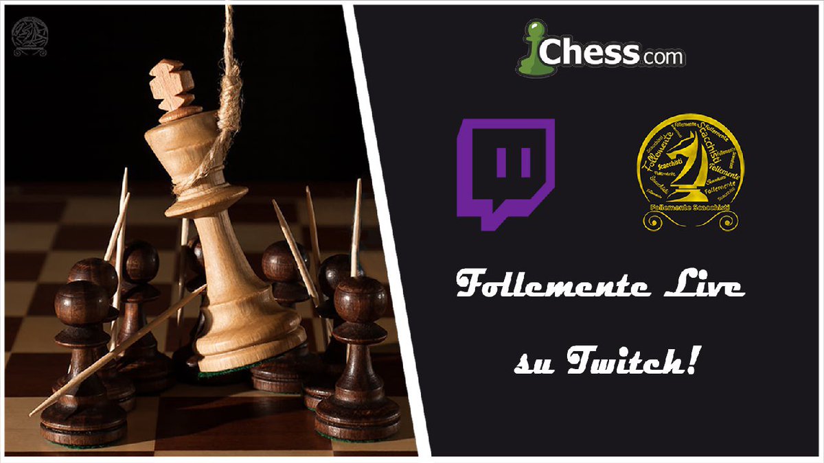 chesscomit's tweet photo. ๐ข Questa sera ๐ in Diretta su Twitch due folli dottori ๐จโโ๏ธ ossessionati dal Bianco e Nero โช๏ธโซ๏ธ: Danilo e Silvio di @FollScacchisti โ โก๏ธ https://t.co/i8e8IAX7PGโฆโผ๏ธ ๐ช๐ฅณ๐ช
#scacchi #chess #sport #coni #scuola #chesscom #chesscomit #twitch #twitchitalia https://t.co/N3Nfc165zD