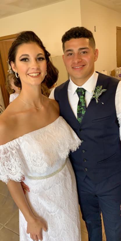 Mrs_MistyMartin's tweet photo. What an exciting weekend!  We gained an amazing son-in-law and our girl got a new last name. Watching them is a beautiful reminder of love and grace. #twofortinoco https://t.co/ARbGMNvQV3
