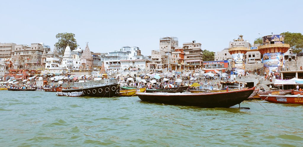mysticaLights's tweet photo. Every #hindu must experience the #mystical #Ganga at #Varanasi 

If you don't see the clean waters, you will tend to believe the negative publicity  my main stream media.

Every local is so proud of the hard work by @narendramodi
&amp; @myogiadityanath
#YogiAdityanath #GangaAarti https://t.co/3BSg07Ywls
