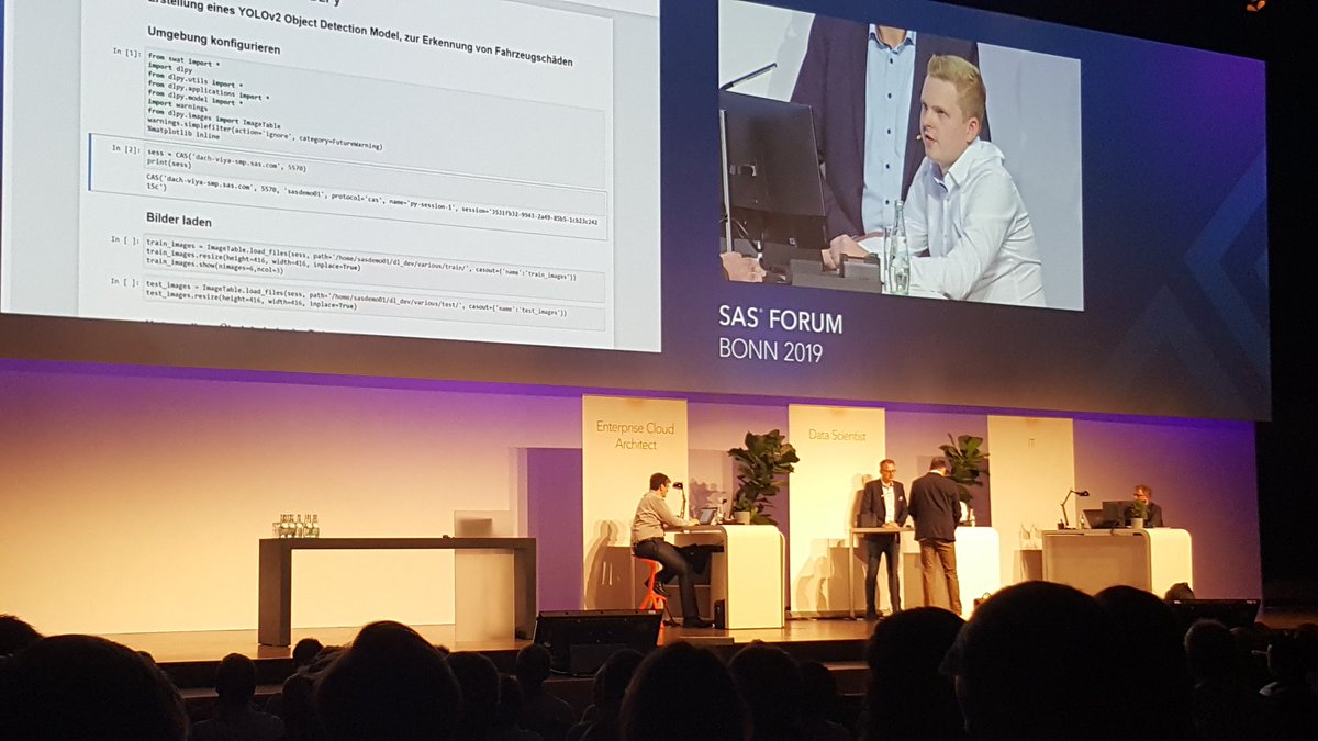 maxmetrics's tweet photo. #SASF19 sas with python and jupyter notebook -- showing yolo object detection -- model detection & visualization https://t.co/5FwrsYzG41
