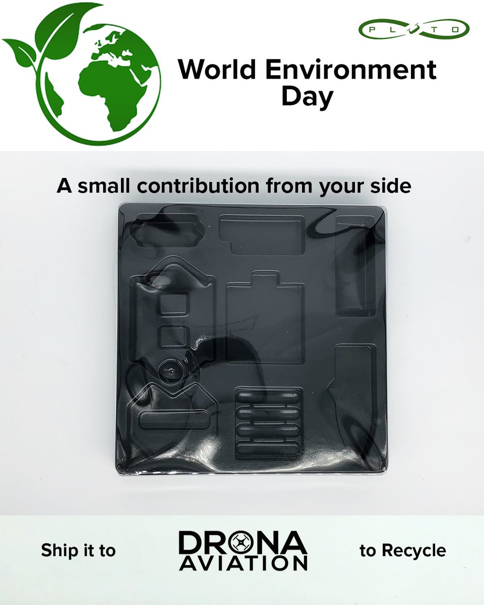 dronaaviation's tweet photo. @dronaaviation will now use paper bags instead of plastic in Pluto kits from this #WorldEnviromentDay.
We are offering our customers βΉ200 Amazon gift voucher if you ship us Plutoβs plastic tray for recycling. Valid till July 4. #saynotoplastic #flypluto #plutodrone https://t.co/6e5FpIdeOM