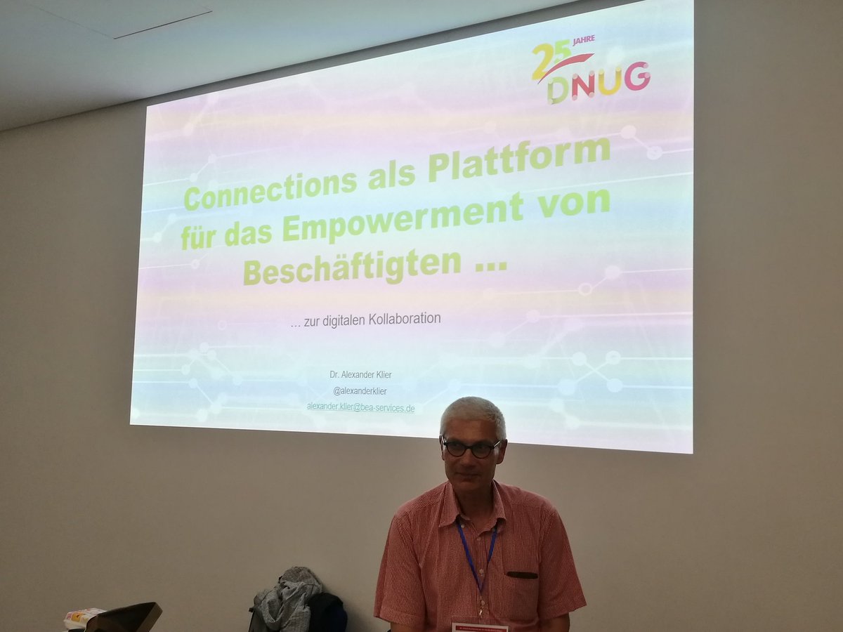 easterlakes's tweet photo. @AlexanderKlier is about to start his session about empowerment, corporate learning and #IBMConnections at #dnug46 https://t.co/uxxGMs3YLG
