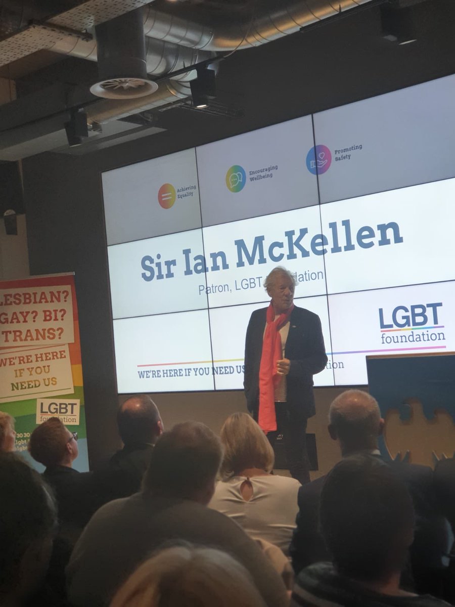 “You’re not born with prejudice.” That’s what @IanMcKellen says. We couldn’t agree more! #PrideInAgeing 👏🏻