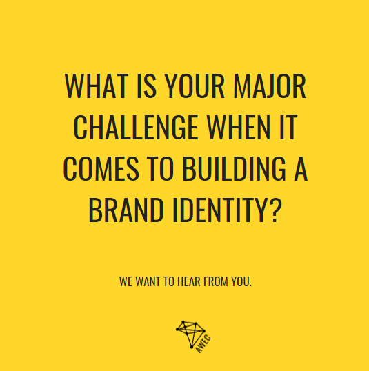 WeAreAWEC's tweet photo. What is your major challenge when it comes to building a brand identity? Share your thoughts. 

#WeAreAWEC #AWECLivesession #AWEC2 #brandidentity https://t.co/7UN1ROoNqS
