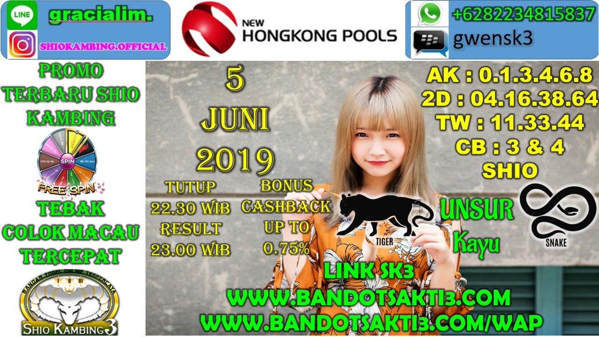 BocoranSGP's tweet photo. PREDIKSI HONGKONG 05.06.2019
#togel #togelterpercaya #agentogel #togelterlengkap  #togelsgponline #togelonlineterbesar #togelsgp #NTT #NTB #Papua #PapuaIndonesia #jawatengah #Sumatra #togelonline #JPPaus #Aman #Indonesia #makasar #Bali #Balikpapan #Samarinda #Jakarta https://t.co/eTvhuvYeqV