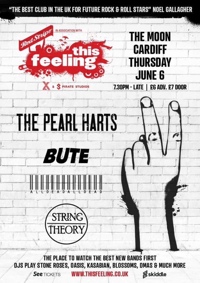 BUTE (@buteweare) on Twitter photo ⚡️TOMORROW⚡️
we headline <a href="/TheMoonCardiff/">The Moon Cardiff 🎟️SUPPORT YR LOCAL MUSIC VENUE</a> with <a href="/ThePearlHarts/">The Pearl Harts</a> as we warm up for <a href="/IsleOfWightFest/">Isle of Wight Festival</a> next week!
🎟- Last remaining tickets available at thisfeeling.com
Photo: <a href="/andrewjoncooper/">andrew_takes_photos_</a> ⚡️TOMORROW⚡️
we headline <a href="/TheMoonCardiff/">The Moon Cardiff 🎟️SUPPORT YR LOCAL MUSIC VENUE</a> with <a href="/ThePearlHarts/">The Pearl Harts</a> as we warm up for <a href="/IsleOfWightFest/">Isle of Wight Festival</a> next week!
🎟- Last remaining tickets available at thisfeeling.com
Photo: <a href="/andrewjoncooper/">andrew_takes_photos_</a>