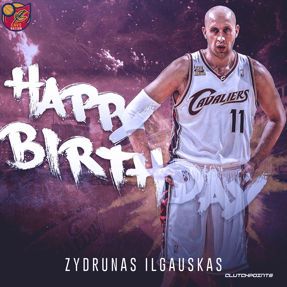 Join Cavs Nation in wishing former 2x All-Star, Zydrunas Ilgauskas, a happy 44th birthday!    