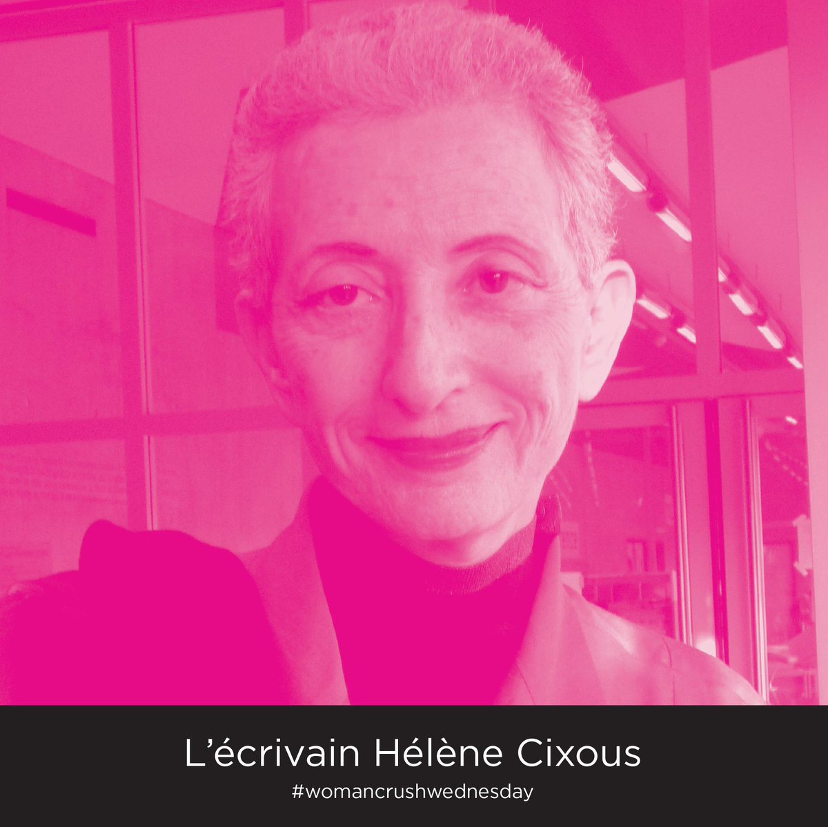 femlorepod's tweet photo. Happy birthday to the French feminist writer, philosopher, and literary critic Hélène Cixous, best known for her work on women's writing, The Laugh of the Medusa. #womancrushwednesday

#feminist #feminism #intersectionalfeminism #resist #smashthepatriarchy #fuckthepatriarchy https://t.co/4ga6kAU4yk