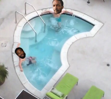 “Two bro’s chilling in a hot tub , five feet apart cuz they not gay #Stri.....