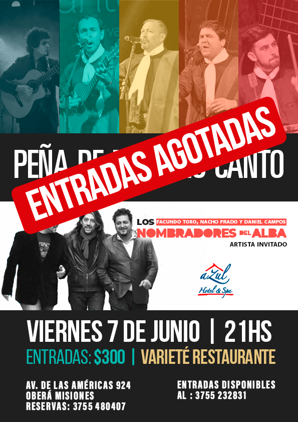 HotelAzulObera's tweet photo. ⛔️#ATENCIÓN entradas agotadas para la peña de este viernes en #VarietéRestaurante.

Gracias a todos los que confiaron en esta oferta artística. 

@nombradores 
#BuenMiercoles 
#HotelAzul
#Peña
#MusicaEnVivo https://t.co/aK2L9Sd7Mo
