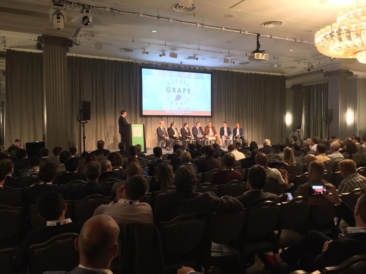 GrapeSummit's tweet photo. ¿Cuál es el futuro para la uva de mesa? Un panel de expertos internacionales lo analizan en el Global Grape Summit 2019 🍇#globalgrapesummit #LondonProduceShow #celebratingFRESH https://t.co/Lghx8RUFcM