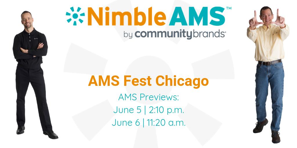 <a href="/sigv/">Sigmund VanDamme</a> and <a href="/jeffgnimble/">Jeffrey Golembiewski</a> are ready to roll at #AMSFest. Chat with us about #NimbleAMS built on <a href="/salesforce/">Salesforce</a>