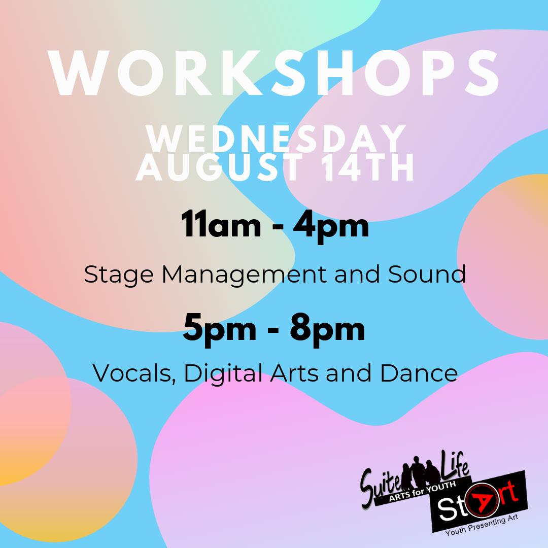 STARTYPA's tweet photo. This week we're announcing what workshops are happening during our festival week! Take a look at what we have going on Wednesday, August 14th!
👉Sign up for our FREE workshops lead by industry professionals: https://t.co/yjVU2Bh26I https://t.co/57OrDJXxiv