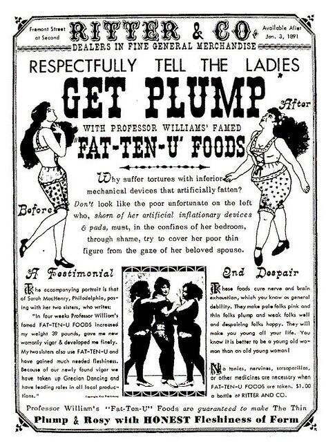 HistoryInPics's tweet photo. Get Plump, 1891 https://t.co/4LavLNxFK0