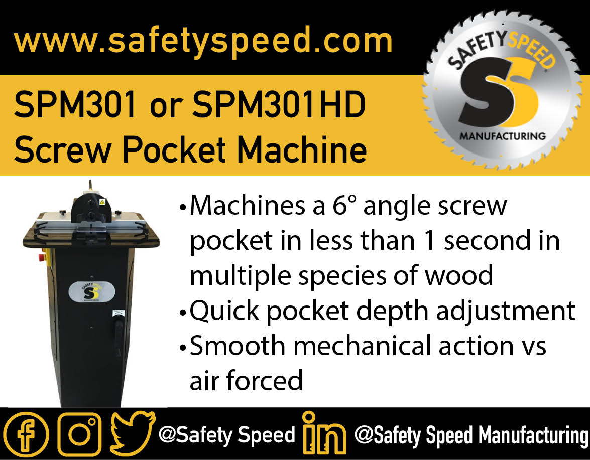 safetyspeed's tweet photo. Our Screw Pocket Machines are redefining the industry standard #ThinkSafetySpeed #Woodworking https://t.co/h47xygpnql https://t.co/u0bqFdybtN