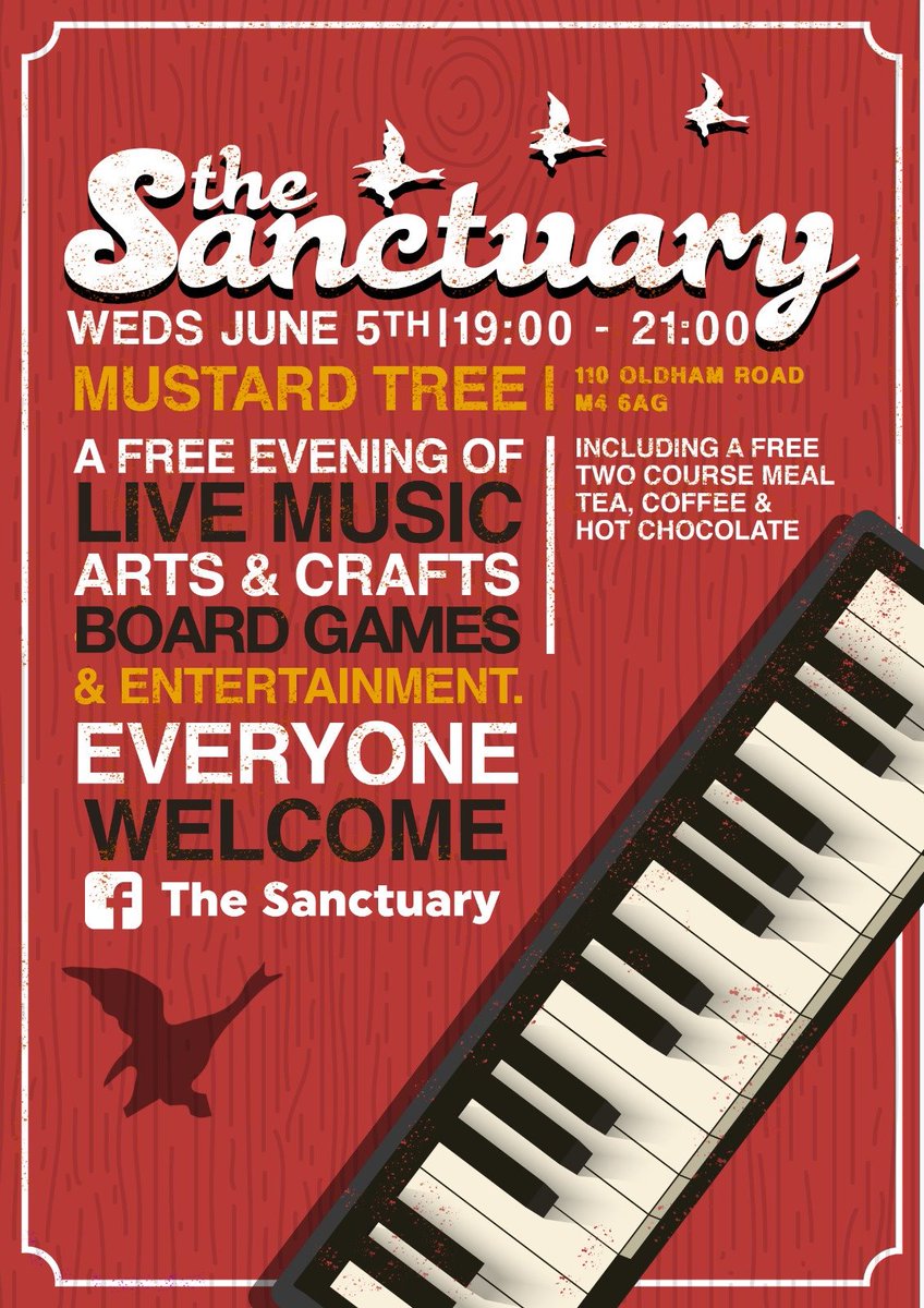 We're welcoming back 'The Sanctuary' for an evening of live entertainment and more - TONIGHT from 7pm (FREE entry) #MustardTree