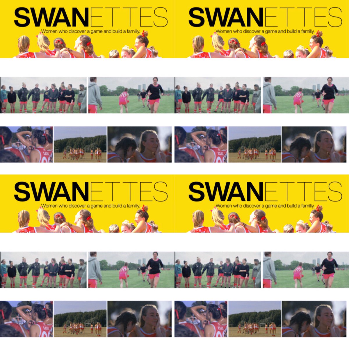 londonswanettes's tweet photo. This is happening! #swanettes #swanettesdoco πͺπ¦’π¦’π¦’ "Swanettes": Crowdfunding campaign on NOW π
#sisterhood #squad #play #goals #jointheflight #socialsports #film #documentary #fun #alfw #womeninsport #genw #equality #fitness #team #social #ytg #londonswans #strongertogether https://t.co/WDlEfHCxQa