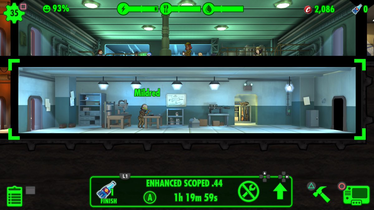 #PS4share My fav dweller is Mildred she rocks metal into guns like a star
