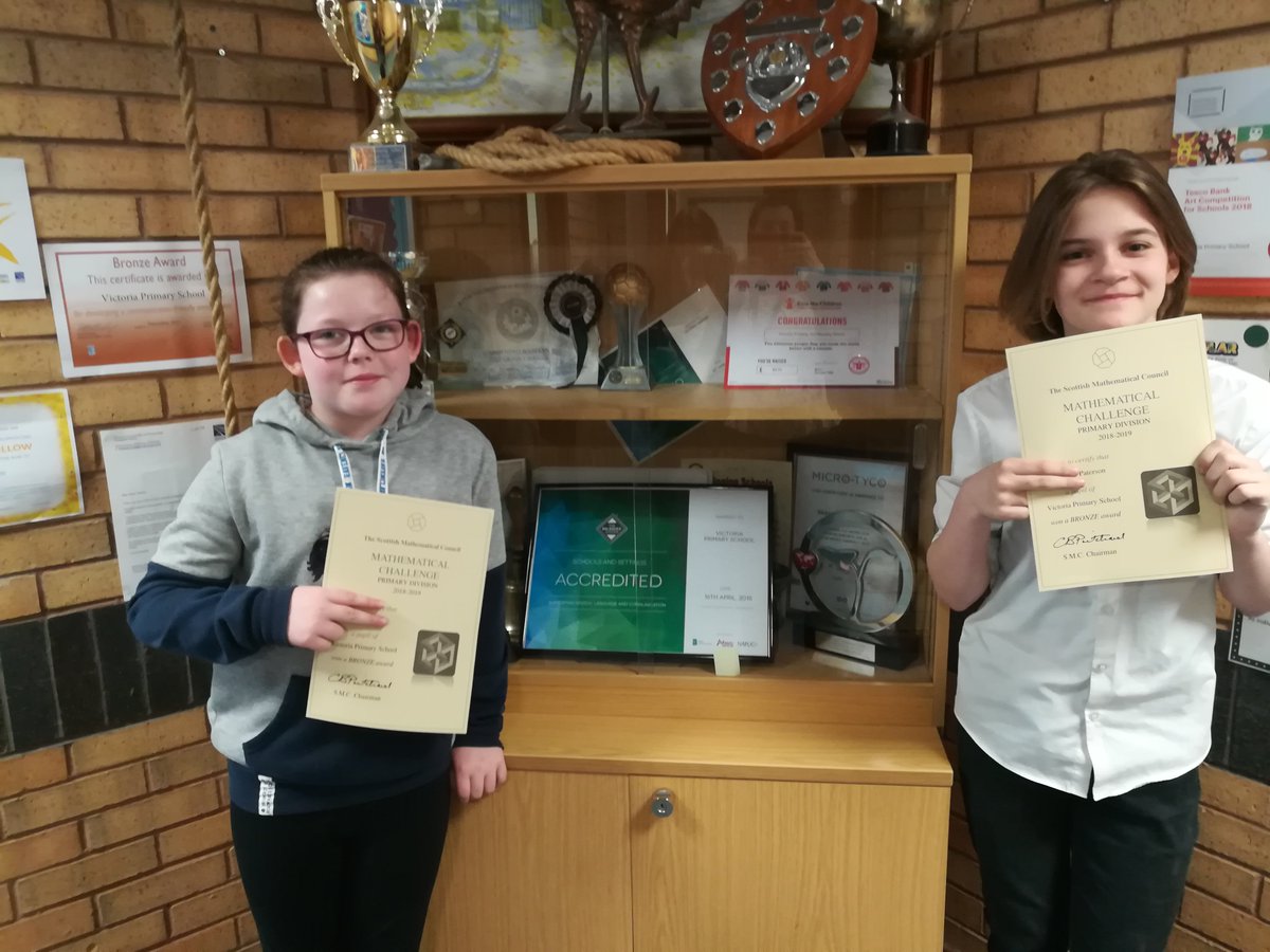 MrsS_VPS's tweet photo. Huge News!A number of  P7 pupils participated in the Scottish Maths Challenge this year.This is the first year we have done this and it was incredibly challenging.Pupils were resilient and thorough in the approaches they used. Well done to two pupils who got the bronze award! https://t.co/rjaX29lkOb