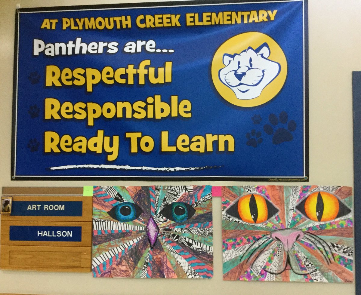 JHallson's tweet photo. #wayzatacreates, #pckpride So proud of our PC 5th grade students, check out their beautiful artwork during their D.A.R.E. graduation! https://t.co/y1Sr0083BD
