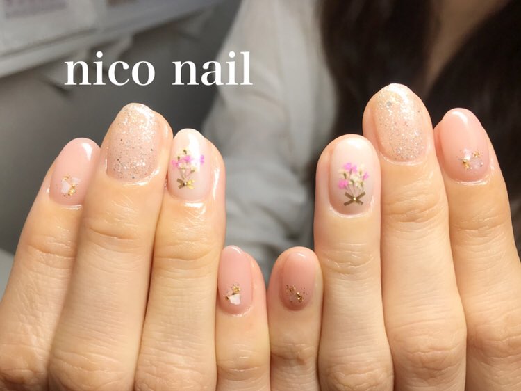 花束ネイル 花束ネイル