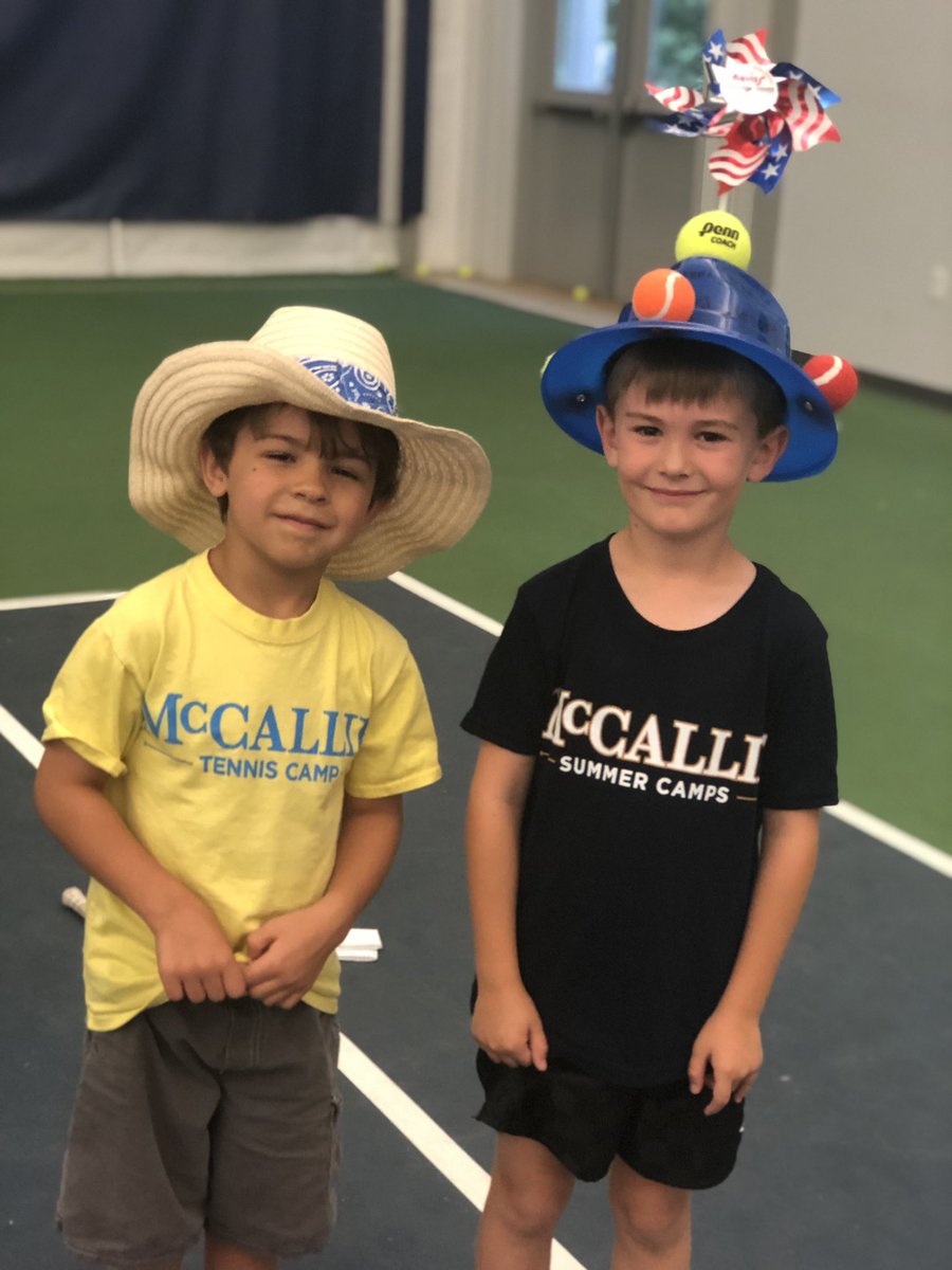Also crazy hat day <a href="/McCallieSummer/">McCallie Summer Camp</a> tennis camp