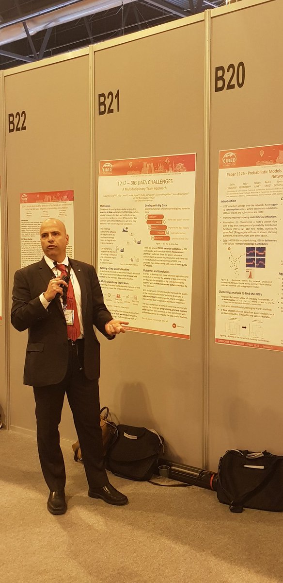 RicardoJSantosI's tweet photo. @ricardoprata poster presentation @CIREDevents @InovGrid #InnovationatEDP #edpdistribuicao https://t.co/cmgTX0gDfS
