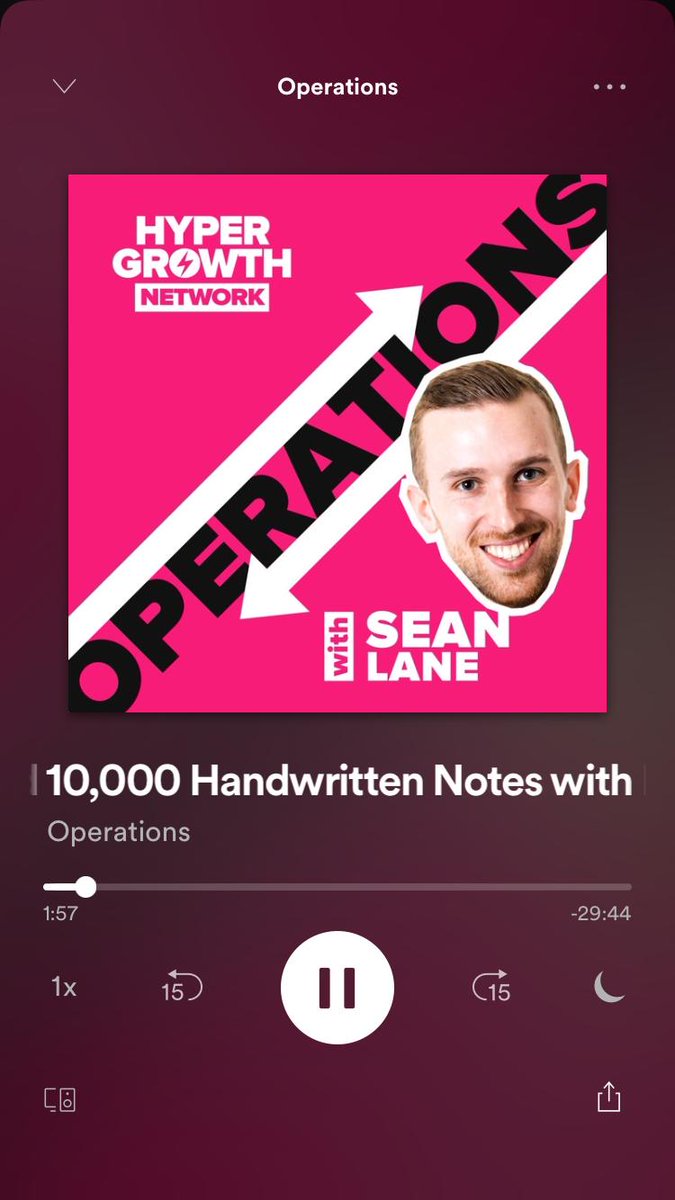 wupp_io's tweet image. 10,000 Handwritten Notes 🤯 Wow! 

Fascinating interview.  If you think the handwritten note is easy, think again. Learned a lot from this! @sendosohq @Drift @Seany_Biz 

Check out this podcast ➡️ drift.com/blog/apple-pro… 🔥 #operations #b2b #handwrittennote  #6star ⭐️⭐️⭐️⭐️⭐️⭐️