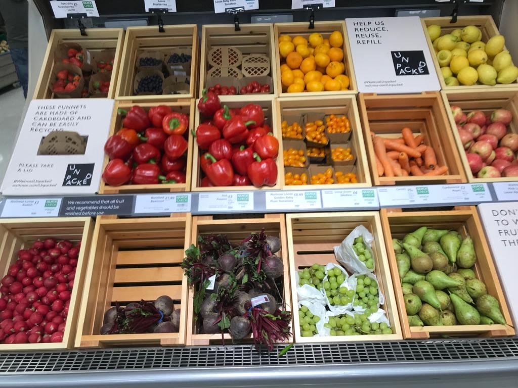 HughFW's tweet image. Doesn’t it look just great when the #plastic is taken away! Who would like this to be something that all supermarkets do? 
#WarOnWaste #OnePlasticFreeDay #WorldEnvironmentDay