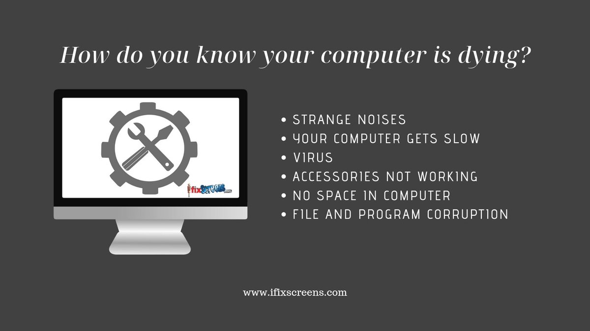 ifixscreens's tweet image. How do you know your computer is dying?
Read here: ifixscreens.com/6-signs-if-you…
#computerrepairstore #computerrepair #tabletrepair