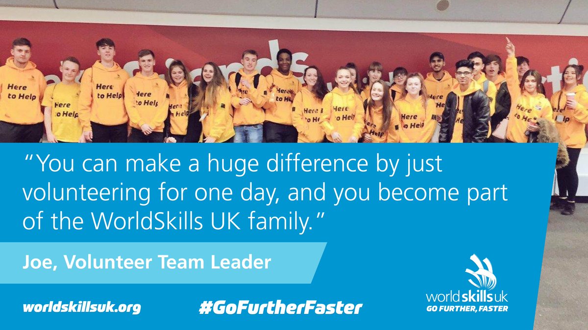 worldskillsuk's tweet photo. A huge thank you to all our amazing #volunteers – without out you, we wouldn’t be able to do what we do! Happy #VolunteersWeek everybody! https://t.co/esvGdZi6eY