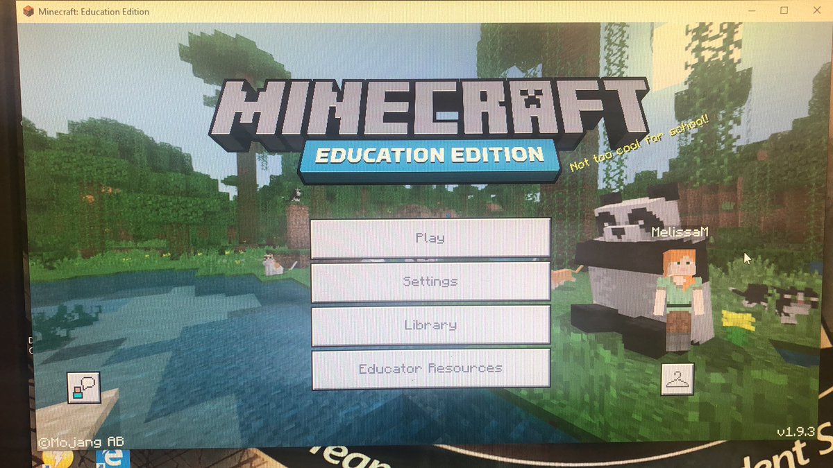 msmckeehan's tweet photo. Getting ready to get my Minecraft education 🤣#CobbInTechCon 
#BESrocks https://t.co/lOqySnHWfo