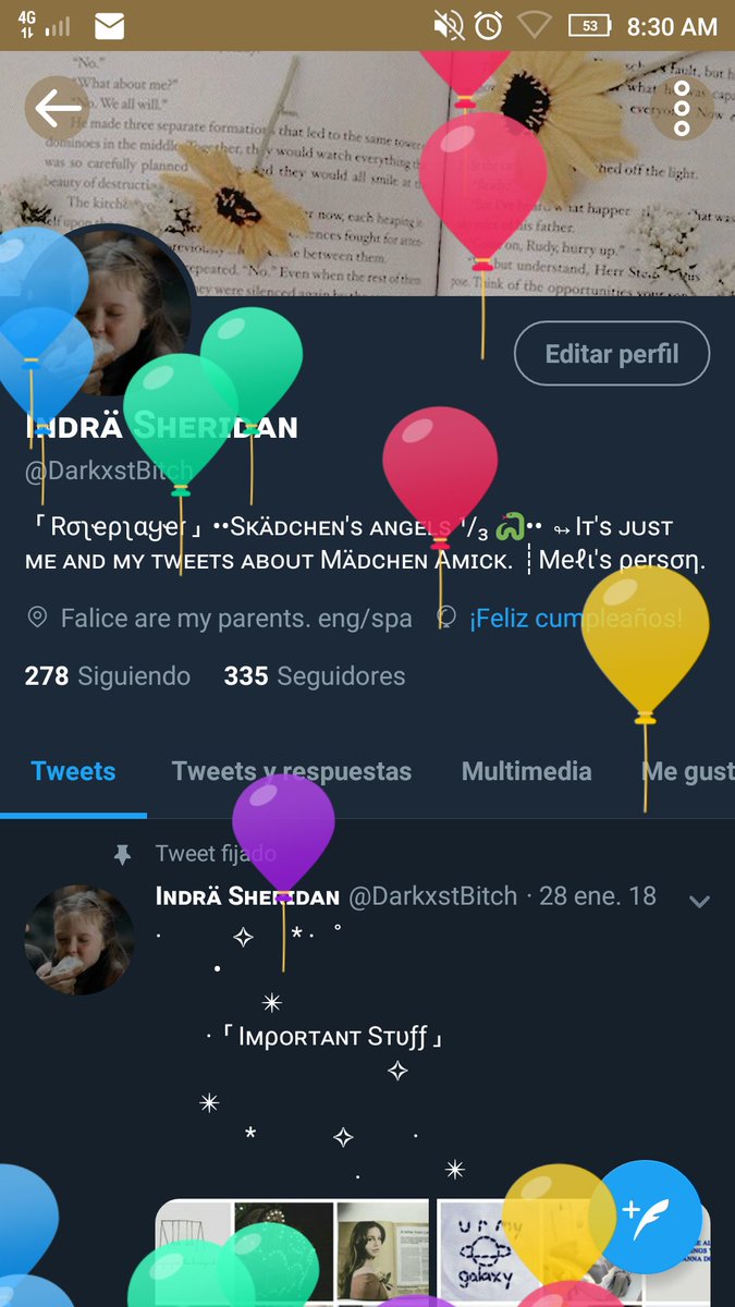 DarkxstBitch's tweet photo. Aquí sí pone los globitos https://t.co/vWhyLzKbVL