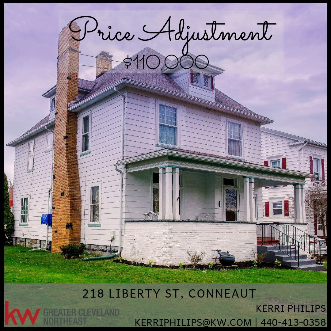 KerriPhilips's tweet photo. PRICE ADJUSTMENT at 218 Liberty St in Conneaut!

Tons of charm and character, inviting front porch, gorgeous foyer, original hardwood flooring, oversized bedrooms - you HAVE to see this home, there's too much to list!

Contact me today!
440-413-0358 https://t.co/LoMaPFxfSd
